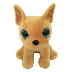 Мягкая игрушка Abtoys Собачка Чихуахуа бежевая, 15 см