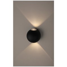 WL11 BK Подсветка ЭРА Декоративная подсветка светодиодная ЭРА 2*1Вт IP 54 черный (20/400) ERA
