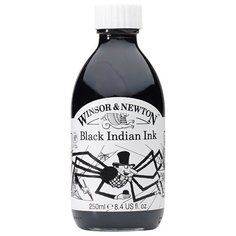 Winsor & Newton тушь художественная, 250 мл 030 черный индийский
