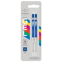 Стержень для гелевой ручки PARKER Gel Ball Point 0.7 мм, 2 шт (2 шт.) синий