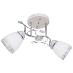 ЭкономСвет Люстра ЭкономСвет "636GMx2". Белый+хром