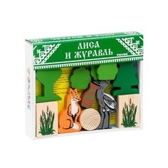 Деревянный конструктор "Лиса и журавль" Томик