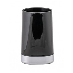 Стакан для ванной GLOSS черный, полипропилен Swensa