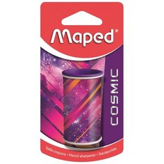Точилка Maped COSMIC TEENS 1 отв., с конт., узор космос, в блистере 3 шт.