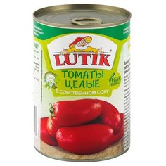 Консервация Томаты очищенные LUTIK целые в с/с, 425мл 2 шт. Лютик