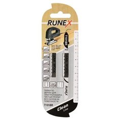 Пилка 100x75мм по дереву/пластику чистый пил Т101BR 2шт/уп Runex 555114-2 4 шт.