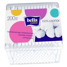 Палочки ватные Bella cotton 200шт/уп моноблок (BC-081-P200-081) 4 шт.