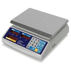 Весы торговые настольные M-ER 329 AC-15.2 IP67 Fisher,(IP 67) LED Mertech