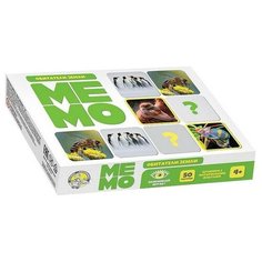 Настольная игра мемо Обитатели земли (50 карточек) арт.03592 2 шт. Десятое королевство