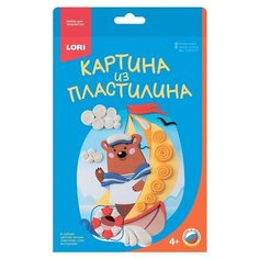 Набор для творчества картина из пластилина Мишка моряк, Пз/Пл-011 4 шт. Lori