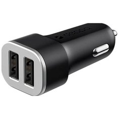 Зарядное устройство Deppa, 2 USB 2.4А (11282)