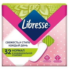 Прокладки женские гигенические ежедн. Либресс дэйлифреш Нормал 32шт 9850 2 шт. Libresse