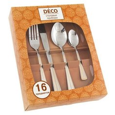 Набор столовых приборов 16пр. Venice Gold (63 872) Deco