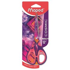 Ножницы детские Maped COSMIC TEENS 160мм, прорезин. ручки, узор космос,блис 2 шт.