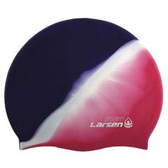 Шапочка плавательная Larsen MC36, силикон, роз/син