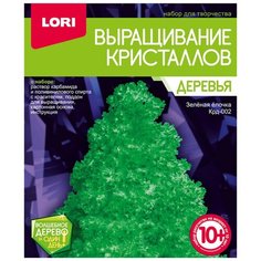 Набор для выращивания кристаллов.Деревья Зеленая ёлочка Крд-002 3 шт. Lori