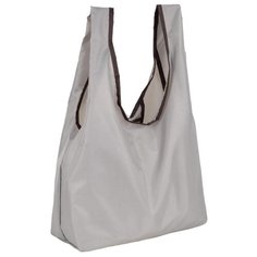 Сумка хозяйственная складная, серая/коричневая, арт. П7120 Polar