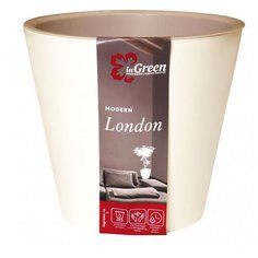 Горшок для цветов London D 12,5 см/1л сливочный ING1552СЛ 2 шт.