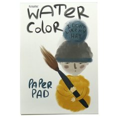 Альбом д/рисов.акварелью Kroyter 40л А4,склейка,тв.подл,бл.160гДрузья 00072 2 шт. Кройтер