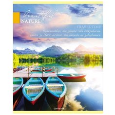 Тетрадь общая А5 60л клетка,скрепка,обл.карт.нежные пейзажи 60-0373 10 шт. Проф Пресс