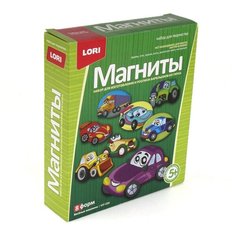 Набор для творчества Фигурки на магнитах Веселые машинки МР-006 2 шт. Lori