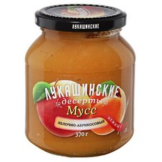 Мусс Лукашинские яблочно-абрикосовый Нежный, 370г 2 шт.