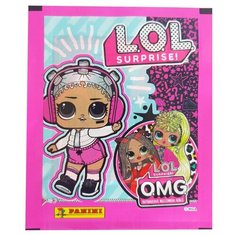 Наклейки Panini LOL SURPRISE - OMG, 5 наклеек в пакетике 5 шт.