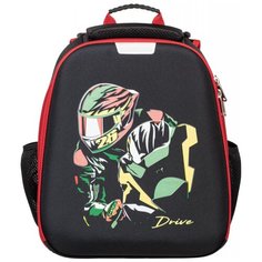 Ранец №1School Basic Мотоциклист , 2 отд., эргоном. спинка