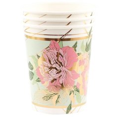 Стакан бумажный одноразов Пионы 250мл 6шт/G,1502-4511 3 шт. Веселая Затея