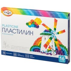 Пластилин Гамма Классический, 16 цветов, 320г, со стеком, 281034 2 шт. Gamma