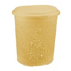 Корзина для белья кружево 50л М 2603 банановый Idea (М Пластика)