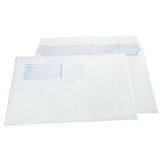 Конверты Бел С4стрип лев.в.окно BusinessPost 229х324 250шт/уп/3851 Packpost