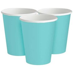 Стакан бумажный одноразов Robin"s Egg Blue 266мл 8шт/A,1502-3583 2 шт. Веселая Затея