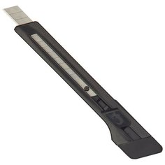 Нож канцелярский 9 мм EDDING (E-M 9) , с фиксатором, пластик, цв.черный 2 шт.