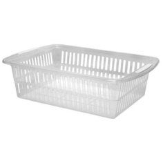 Корзина универсальная 37x25x10,5 см прозрачная 2 шт. Plast Team