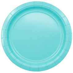 Тарелка одноразовая бумажн Robin"s Egg Blue 17см 8шт/A,1502-3584 2 шт. Веселая Затея