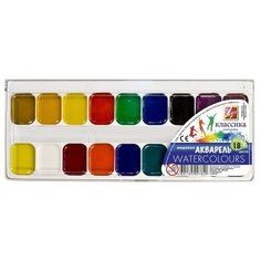 Краски акварельные Луч Классика 18цв б/кисти 19С 1292-08 3 шт.