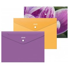 Папка-конверт на кнопке Attache Selection Crocus 6шт в уп.