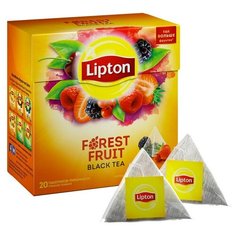 Чай Lipton Forest Fruit черн.пирамидки 20 пак/уп 2 шт.
