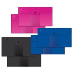 Папка-конверт на кнопке Travel, 180мкм, Attache , Digital ассорти, 6 шт.уп