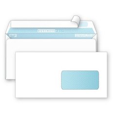 Конверты Белый E65стрип пр.окноBusinessPost 110х220 1000шт/уп/1960 Packpost