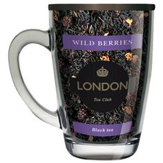 Чай черный "Лесные ягоды" ТМ London Tea Club 70г в стеклянной кружке 2 шт.