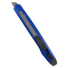 Нож канцелярский 9 мм Attache Economy с фиксатором, полибег, цв. вассорт. 28 шт.