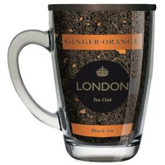 Чай черный "Имбирь-апельсин" ТМ London Tea Club 70г в стеклянной кружке 2 шт.