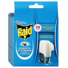 Средство от насекомых Raid Ком-кт фумиг+жидкость 30 ноч без запаха