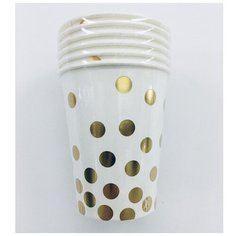 Стакан бумажный Золотые брызги 270мл 6шт/уп 115609 2 шт. Веселый хоровод