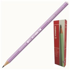 Карандаш чернографитный STABILO Schwan Pastel 421 HB кругл.,б/ласт,фиолет. 6 шт.