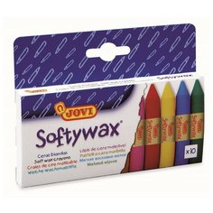 Мелки восковые круглые, 10цв., в коробке с европод., JOVI, 930/10 2 шт.