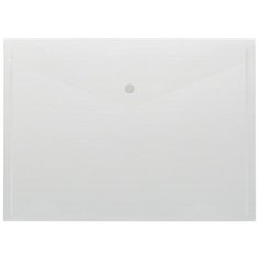 Папка-конверт на кнопке КНК 180 бесцв. прз. 10шт/уп Attache