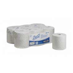 Полотенца бумажные д/дисп KK Scott Max в рулонах, 1сл, белые, 6х350м, 6691 Kimberly Clark Professional